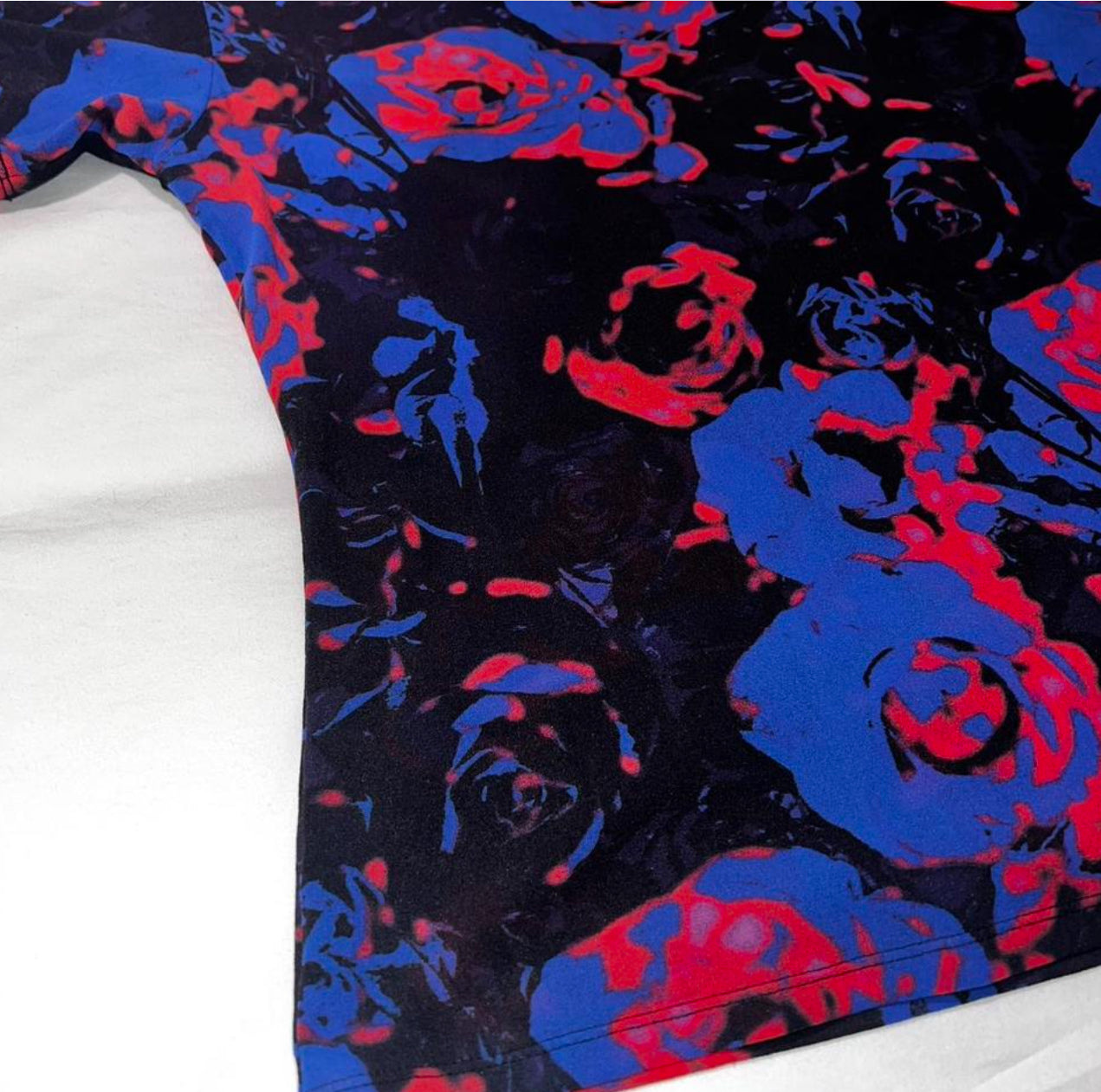Issey Miyake Mesh Floral Print T-Shirt