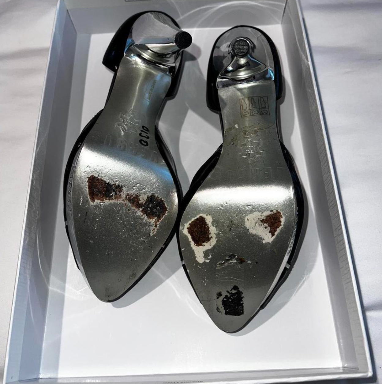 Versus Versace Patent Leather d’Orsay Pumps