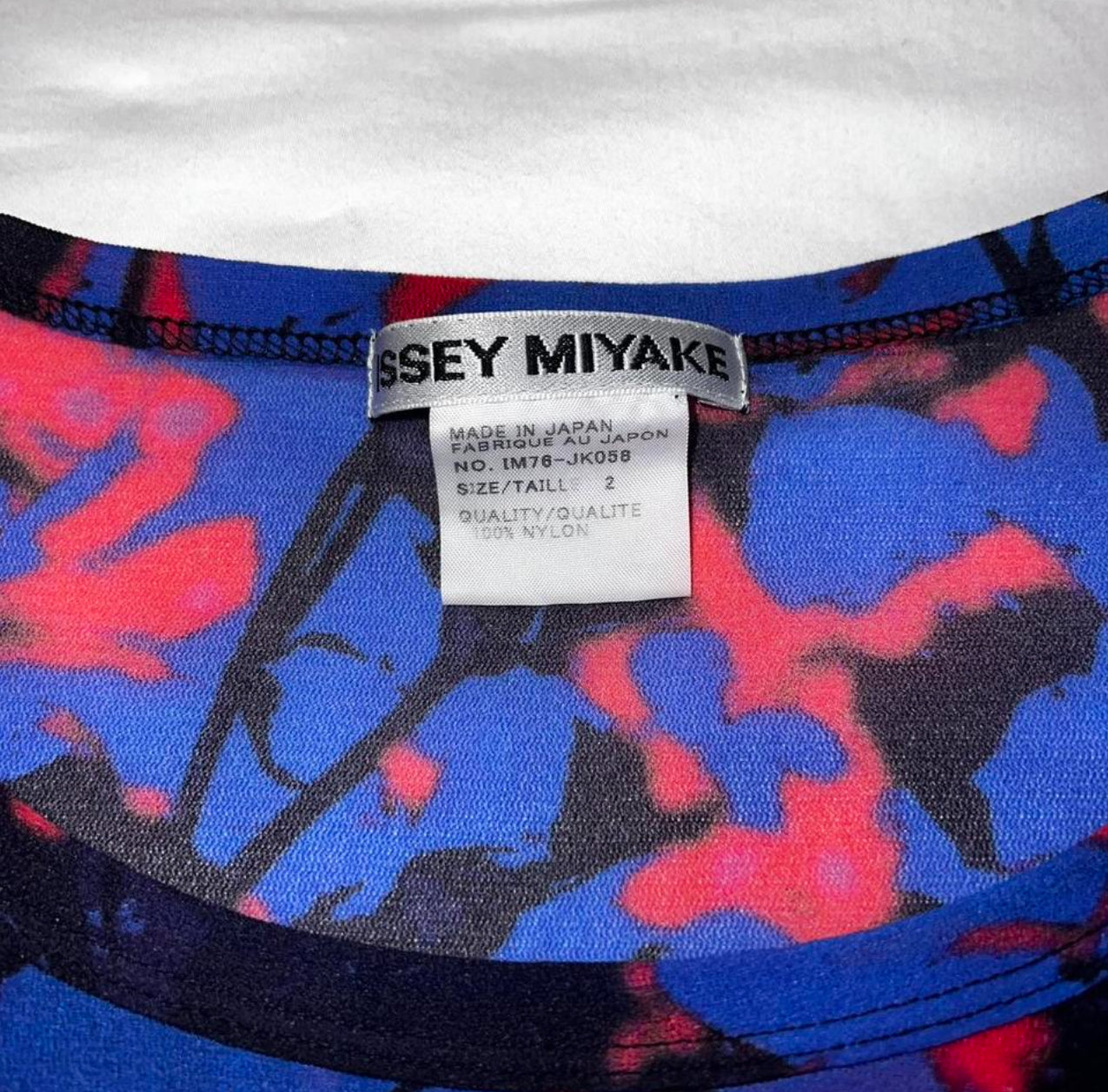 Issey Miyake Mesh Floral Print T-Shirt
