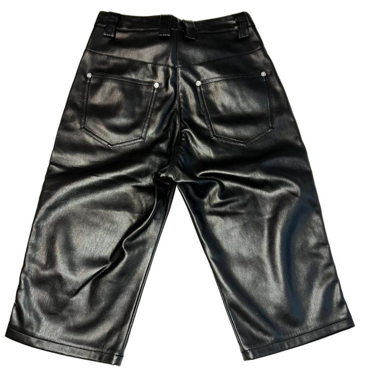 GmbH Vegan Leather Knee-Length Shorts