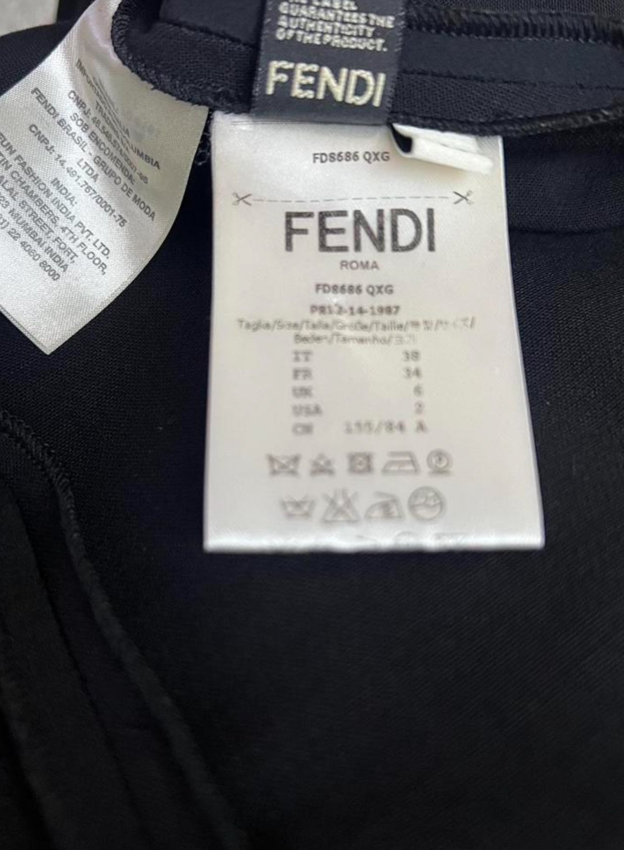 Fendi Quarter Sleeve Dress