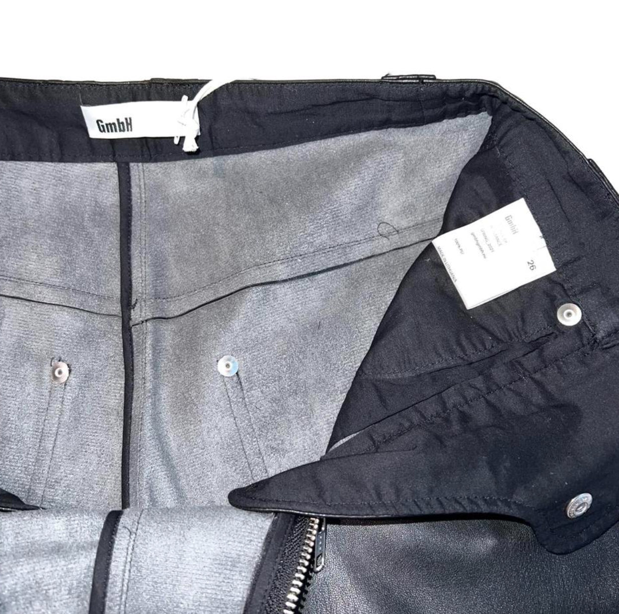 GmbH Vegan Leather Knee-Length Shorts
