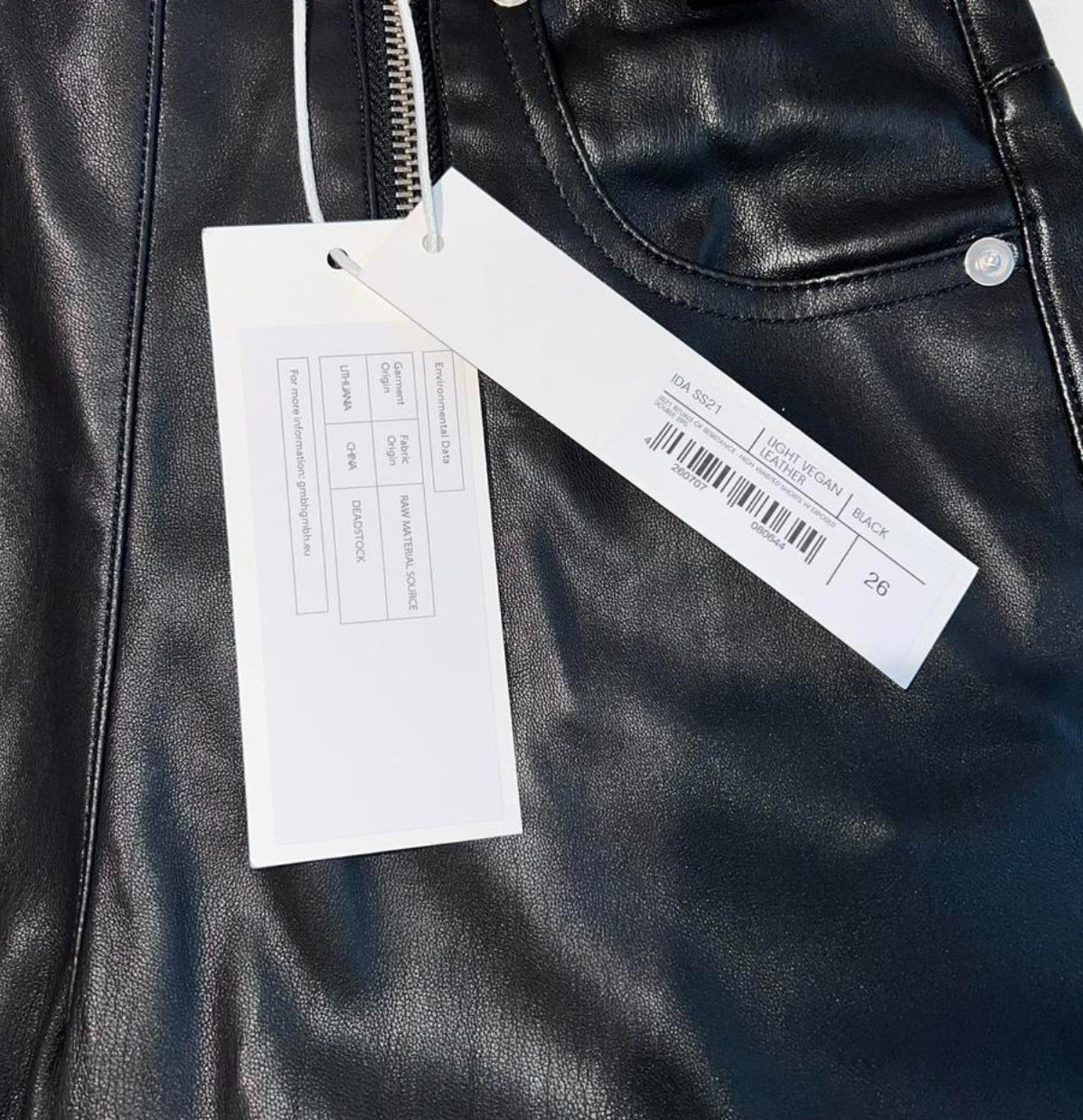 GmbH Vegan Leather Knee-Length Shorts