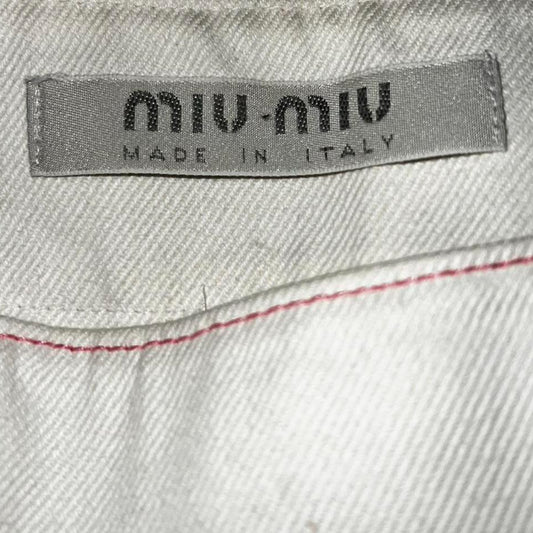 Vintage Miu Miu White Denim