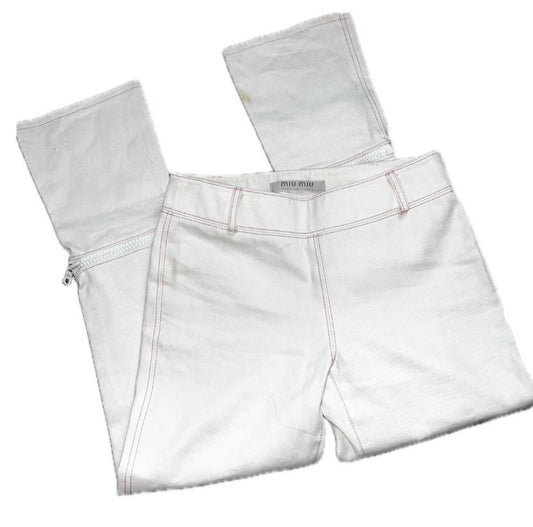 Vintage Miu Miu White Denim
