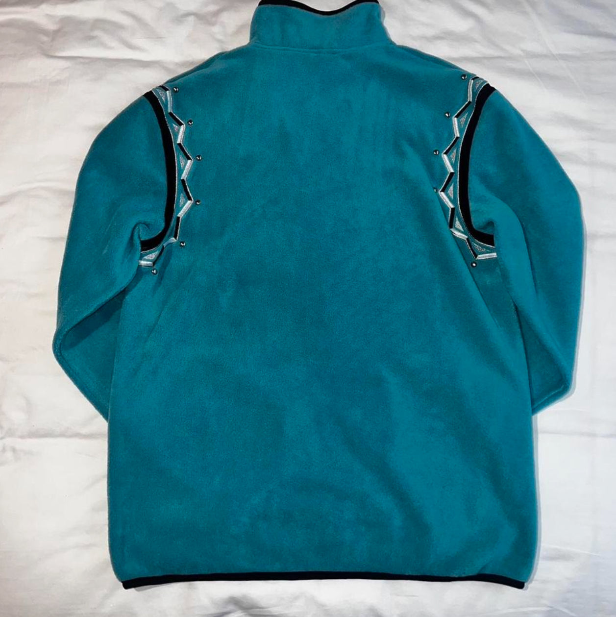 Bob Mackie Wearable Art Fleece Zip Up Jacket